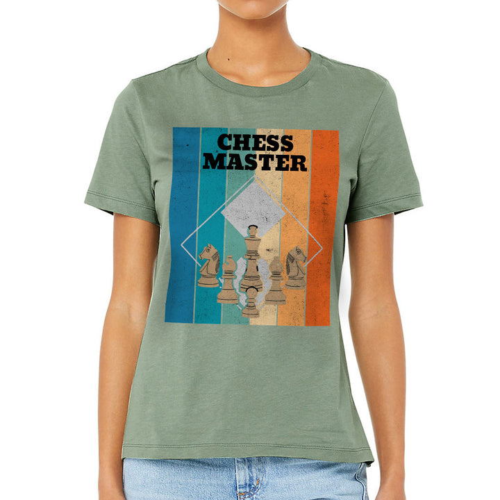 Chess Master Women's T-Shirt - Board Game T-Shirt - Art Relaxed Tee