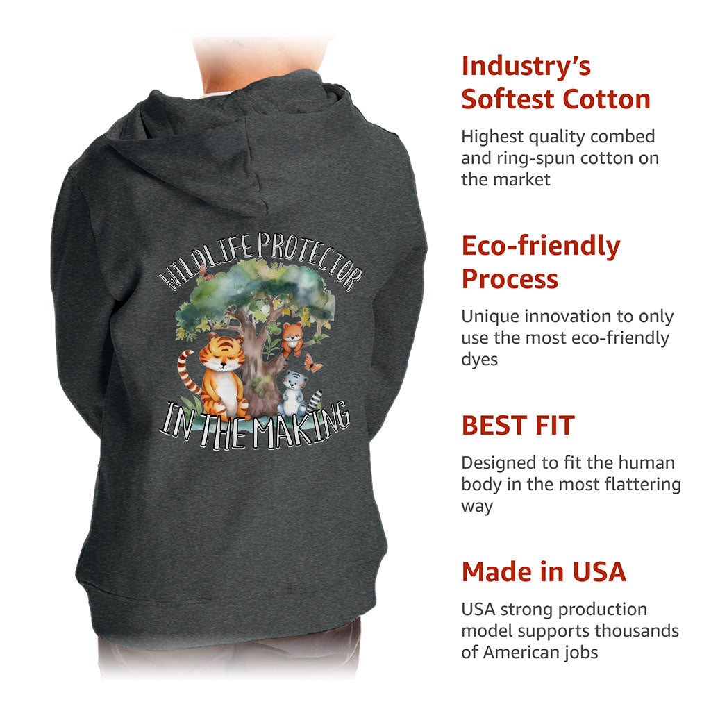 Wildlife Protector Toddler Full-Zip Hoodie - Animals Toddler Hoodie - Themed Kids' Hoodie