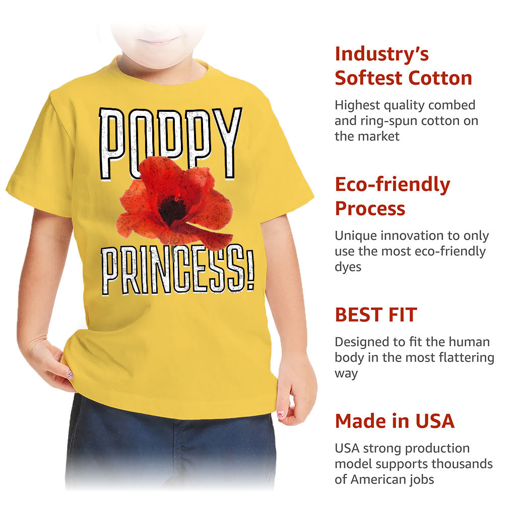 Poppy Princess Toddler T-Shirt - Cute Kids' T-Shirt - Themed Tee Shirt for Toddler