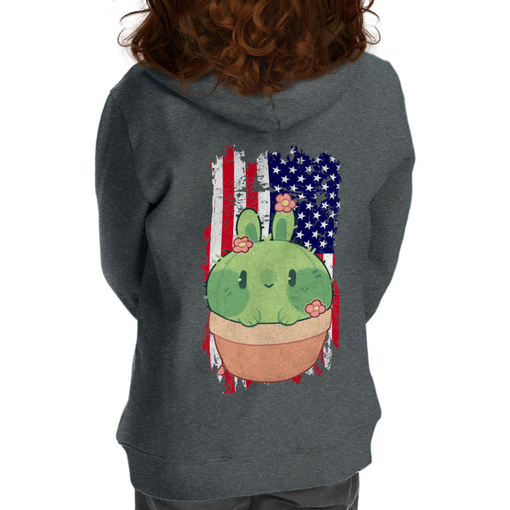 Little Cactus Toddler Full-Zip Hoodie - Flag Toddler Hoodie - Themed Kids' Hoodie