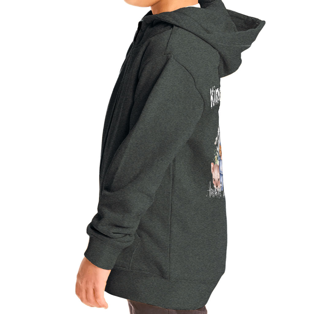 King Of the Animal Kingdom Toddler Full-Zip Hoodie - Cool Toddler Hoodie - Graphic Kids' Hoodie