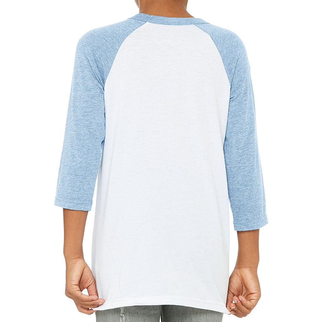 Embracing My Introversion Kids' Baseball T-Shirt - Cute Print 3/4 Sleeve T-Shirt - Printed Baseball Tee