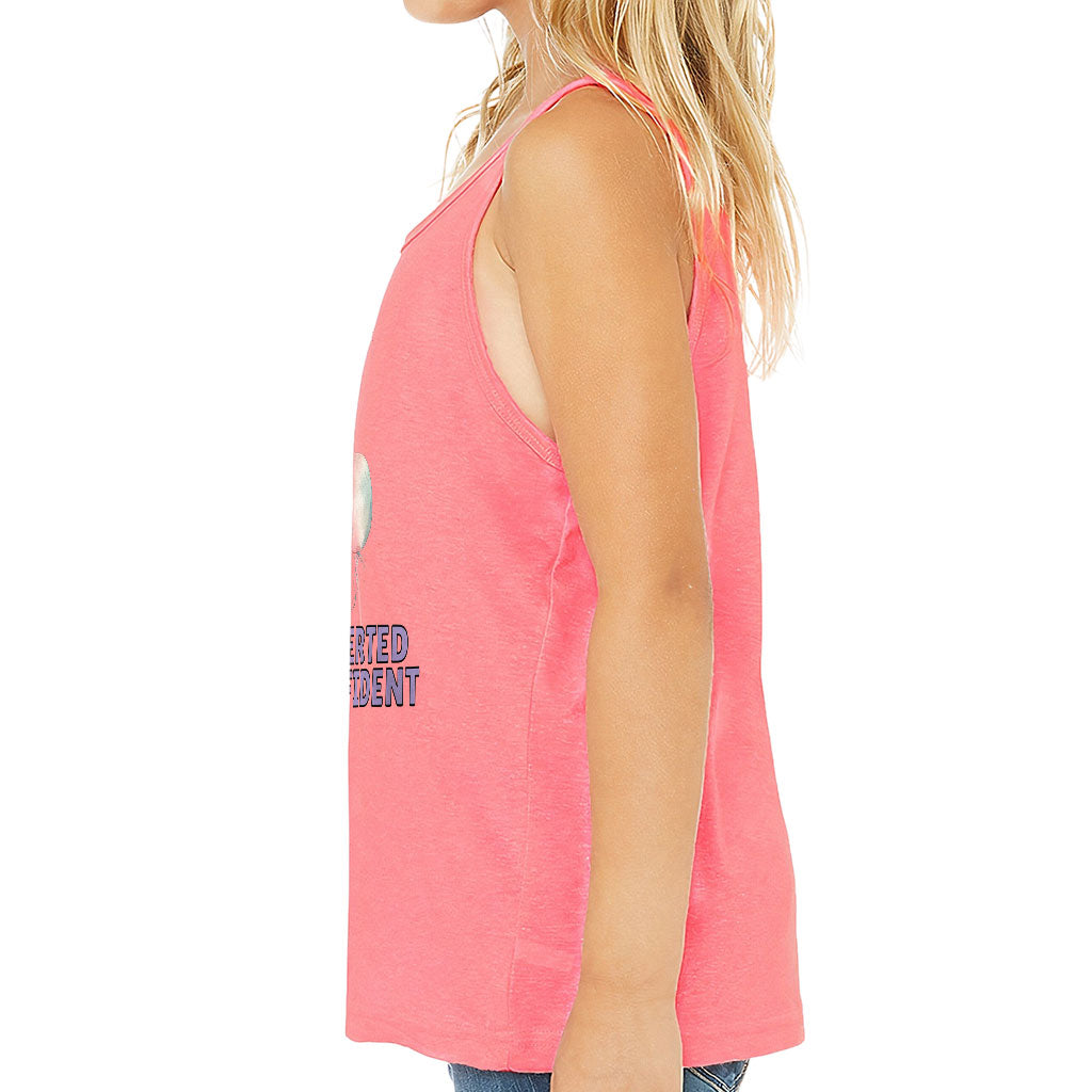 Introverted but Confident Kids' Jersey Tank - Little Girl Sleeveless T-Shirt - Graphic Kids' Tank Top