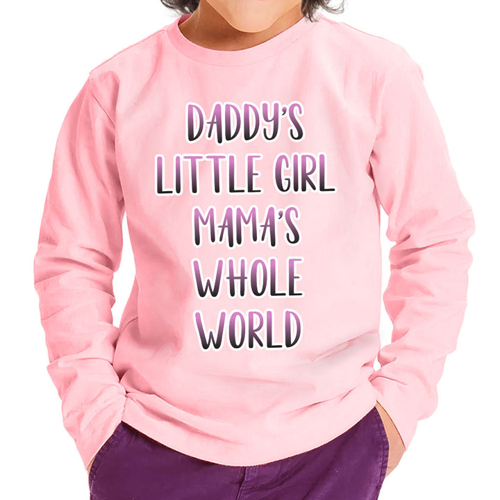 Daddy's Little Girl Toddler Long Sleeve T-Shirt - Cute Kids' T-Shirt - Printed Long Sleeve Tee