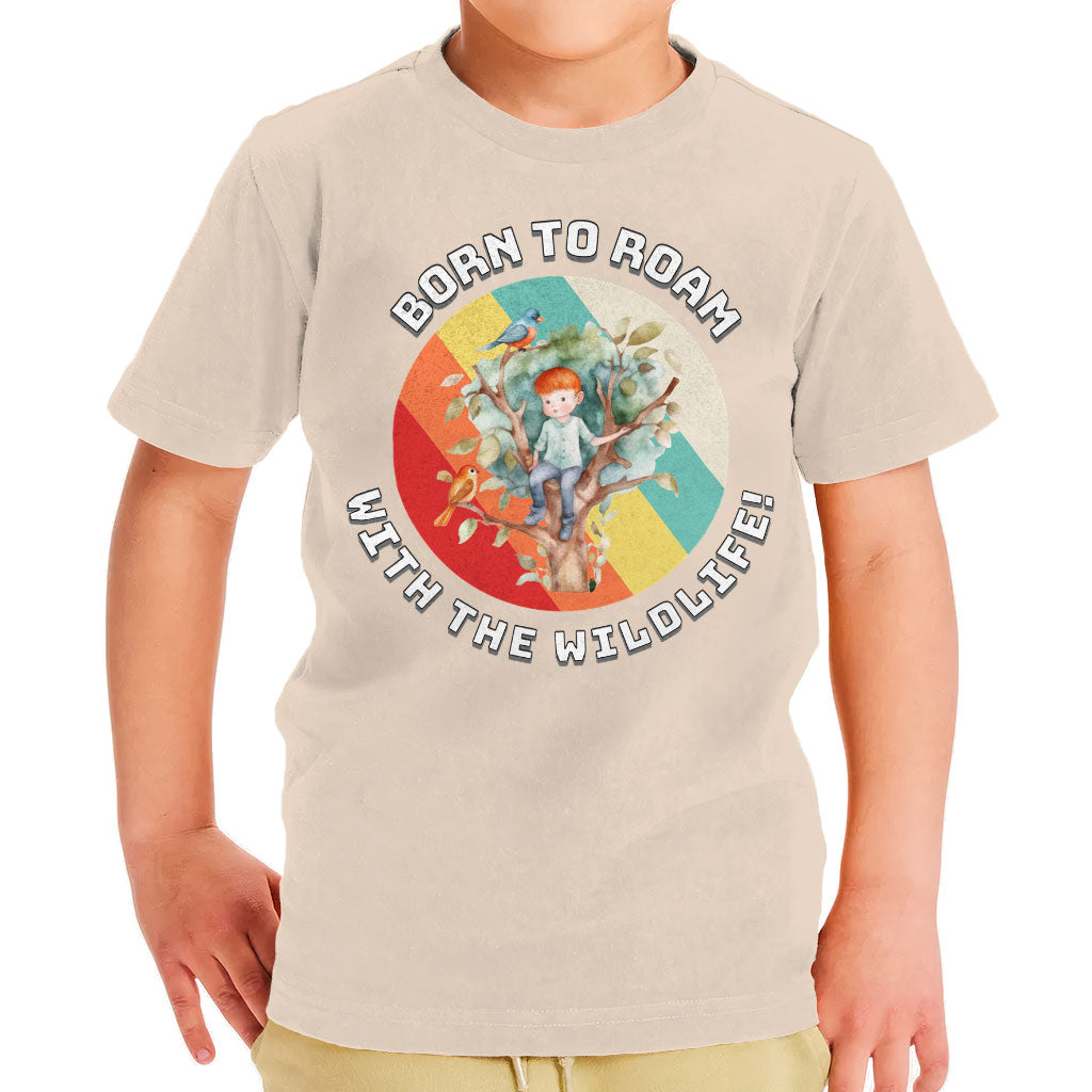 Born to Roam Toddler T-Shirt - Birds Kids' T-Shirt - Colorful Tee Shirt for Toddler