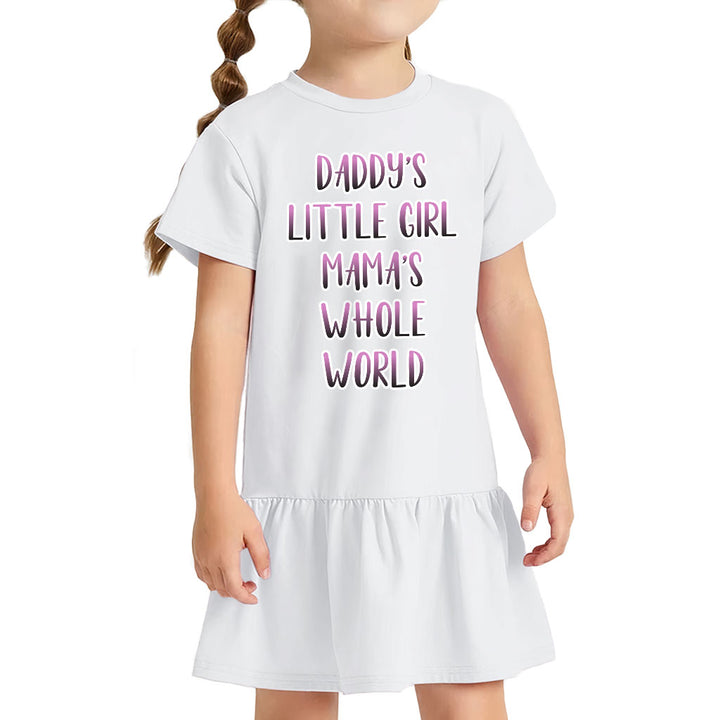Daddy's Little Girl Toddler Rib Dress - Cute Girls' Dress - Printed Toddler Dress