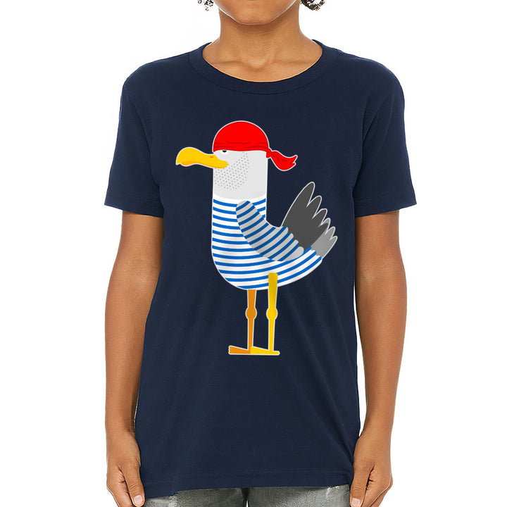 Bird Pirate Kids' T-Shirt - Cool T-Shirt - Printed Tee Shirt for Kids