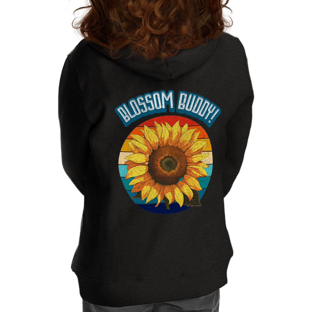 Blossom Buddy Toddler Full-Zip Hoodie - Flower Toddler Hoodie - Plant Kids' Hoodie