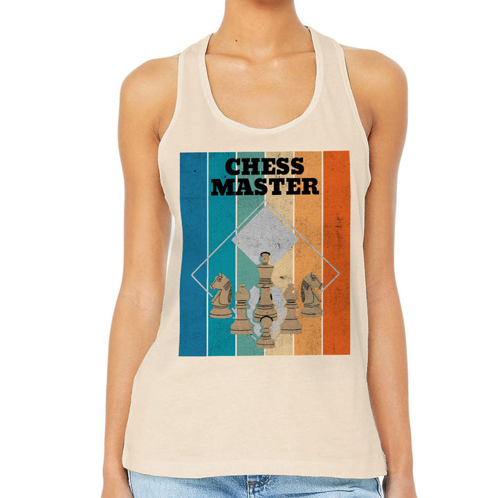 Chess Master Women's Racerback Tank - Board Game Tank Top - Art Workout Tank