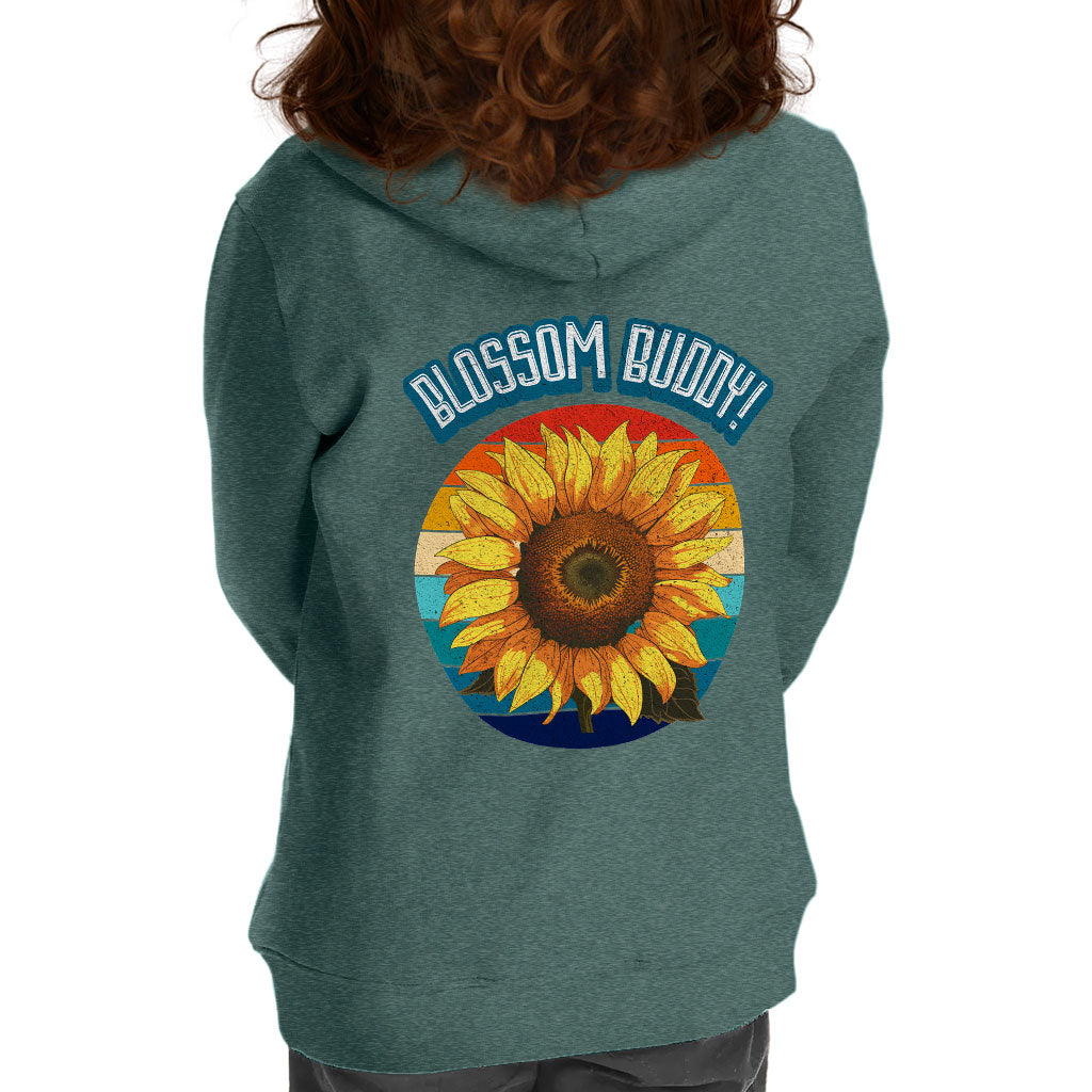 Blossom Buddy Toddler Full-Zip Hoodie - Flower Toddler Hoodie - Plant Kids' Hoodie