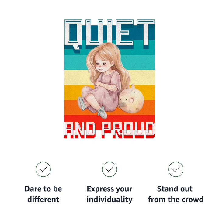 Quiet and Proud Kids' Jersey Tank - Cute Girl Sleeveless T-Shirt - Printed Kids' Tank Top