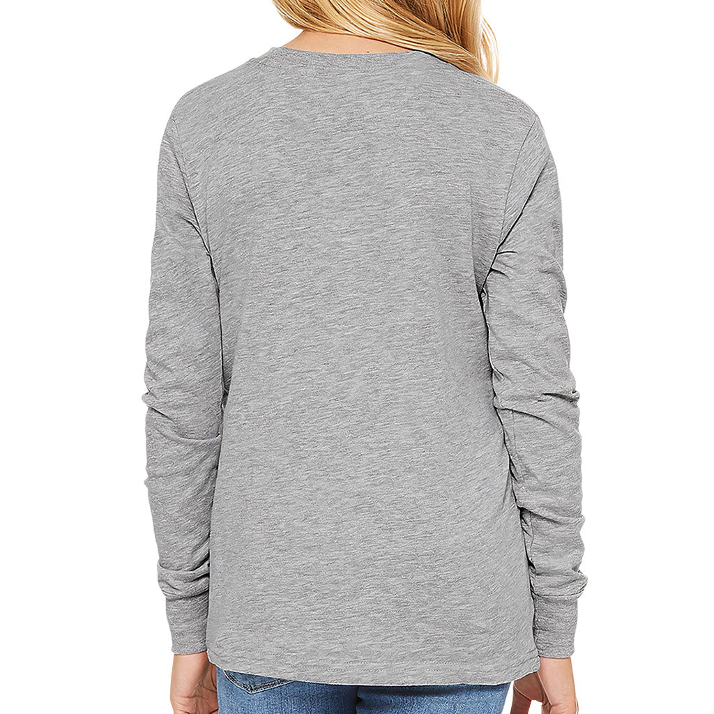 Quiet and Proud Kids' Long Sleeve T-Shirt - Cute Girl T-Shirt - Printed Long Sleeve Tee