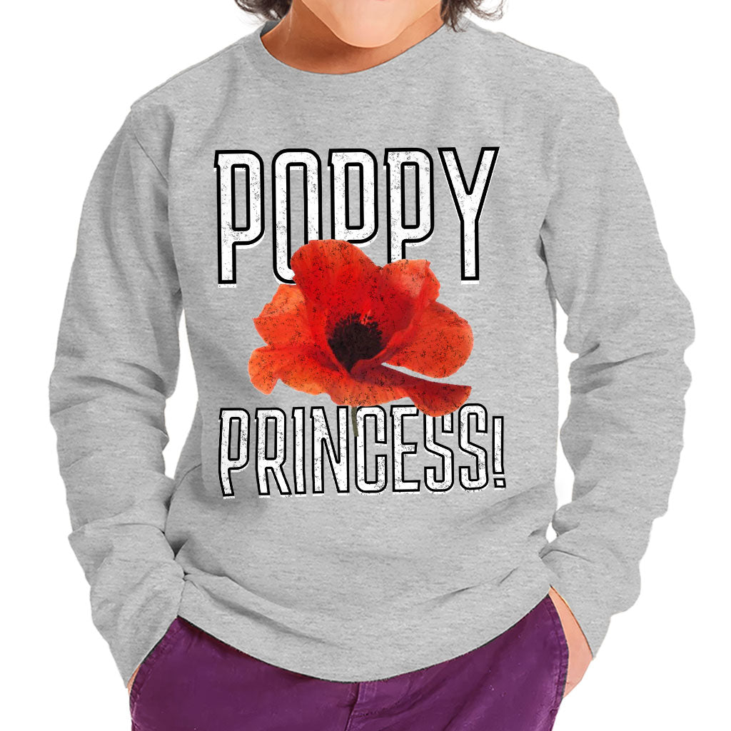 Poppy Princess Toddler Long Sleeve T-Shirt - Cute Kids' T-Shirt - Themed Long Sleeve Tee
