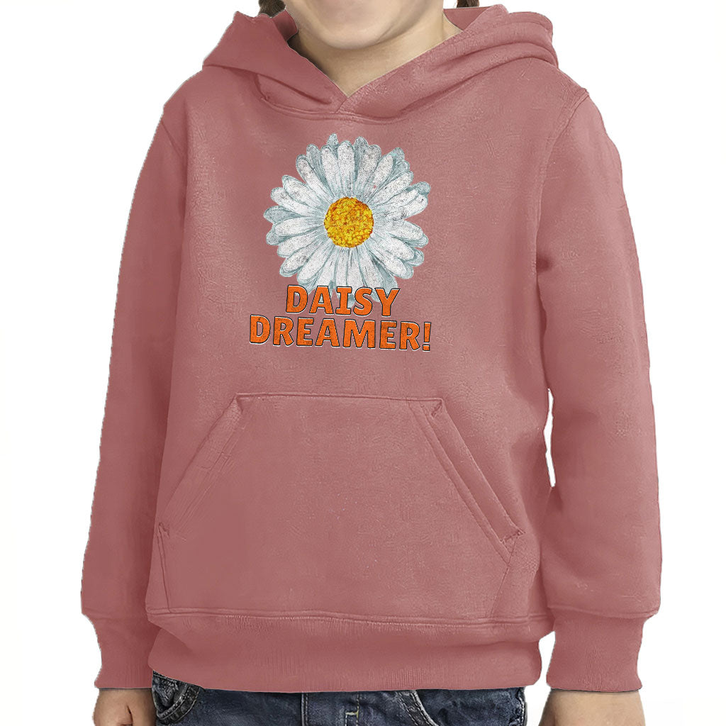 Daisy Dreamer Toddler Pullover Hoodie - Minimalistic Sponge Fleece Hoodie - Printed Hoodie for Kids