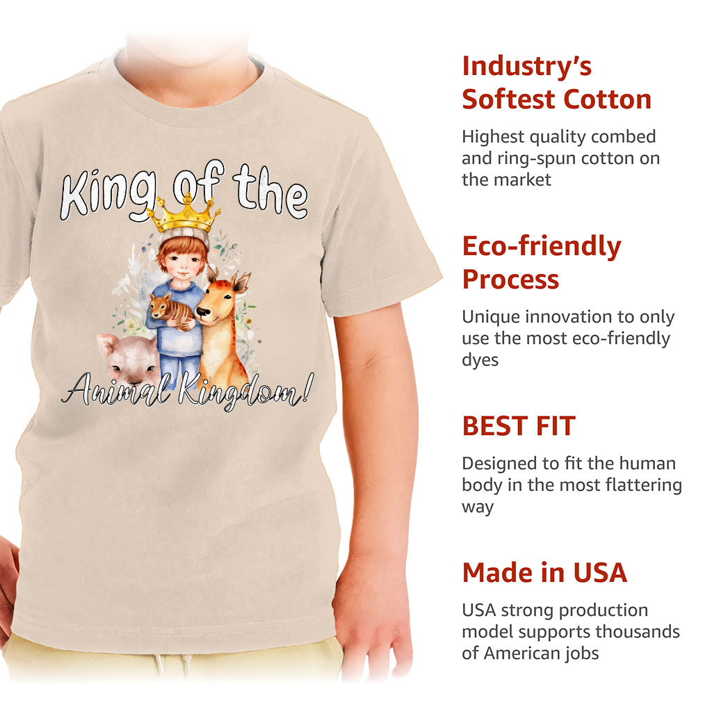 King Of the Animal Kingdom Toddler T-Shirt - Cool Kids' T-Shirt - Graphic Tee Shirt for Toddler
