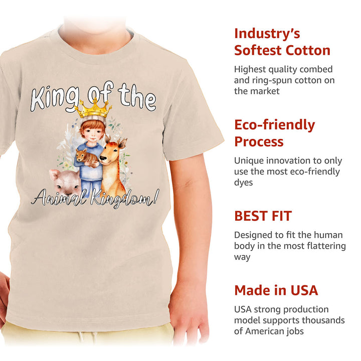 King Of the Animal Kingdom Toddler T-Shirt - Cool Kids' T-Shirt - Graphic Tee Shirt for Toddler