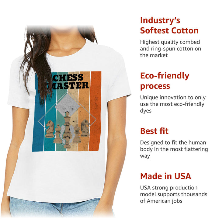 Chess Master Women's T-Shirt - Board Game T-Shirt - Art Relaxed Tee