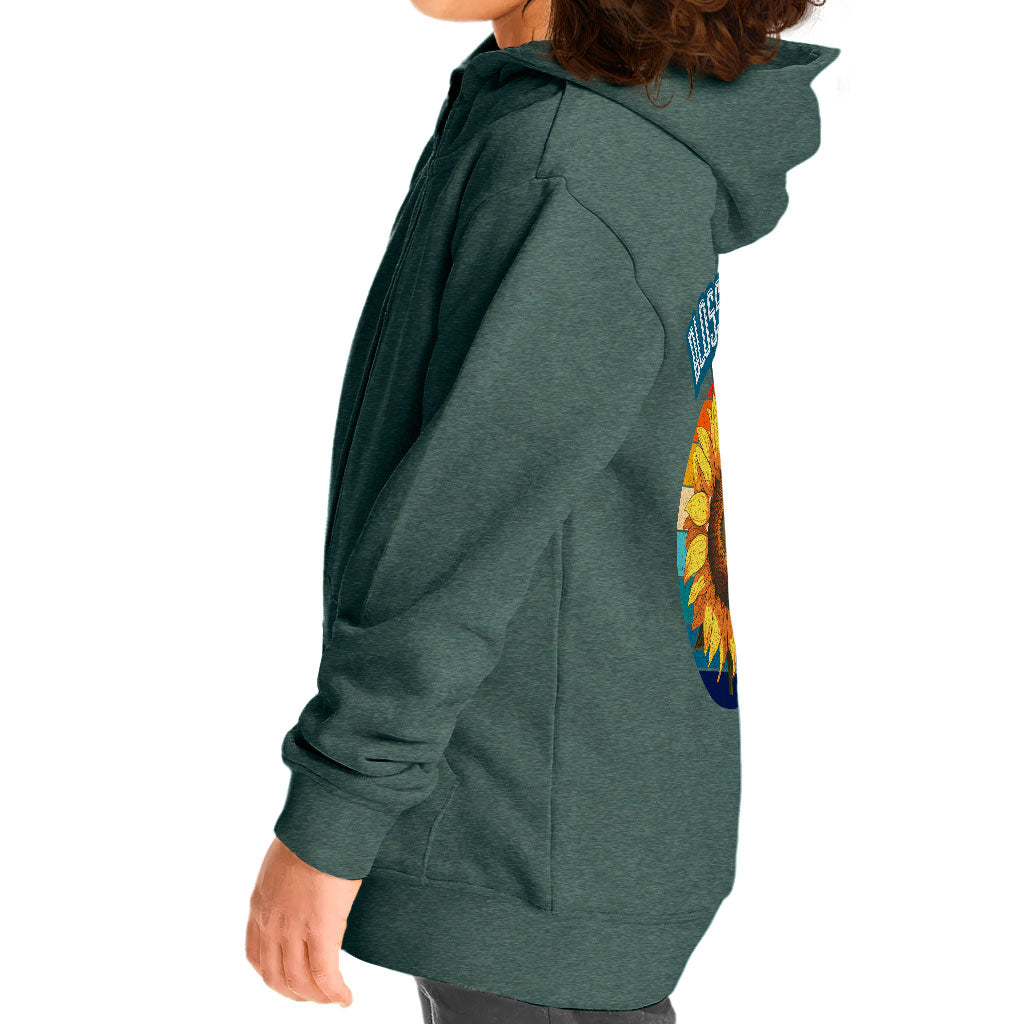 Blossom Buddy Toddler Full-Zip Hoodie - Flower Toddler Hoodie - Plant Kids' Hoodie