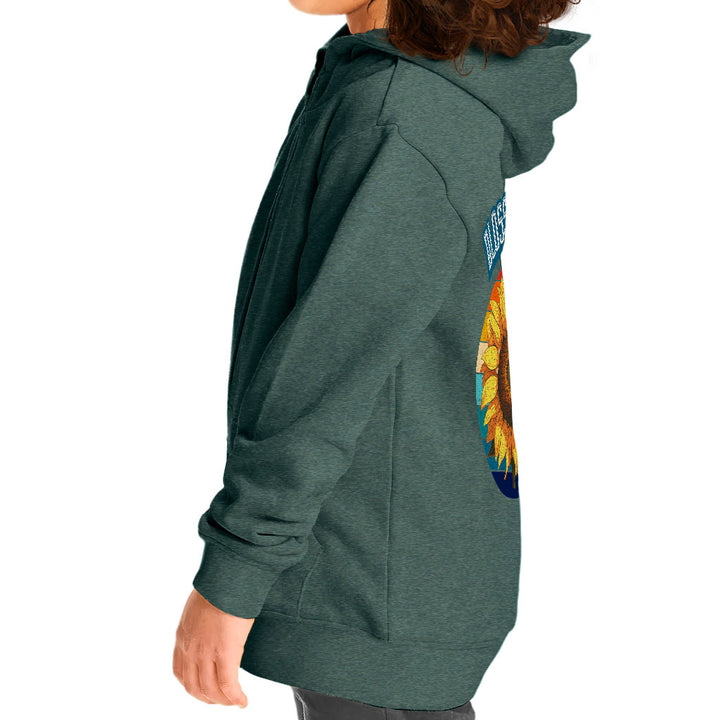 Blossom Buddy Toddler Full-Zip Hoodie - Flower Toddler Hoodie - Plant Kids' Hoodie
