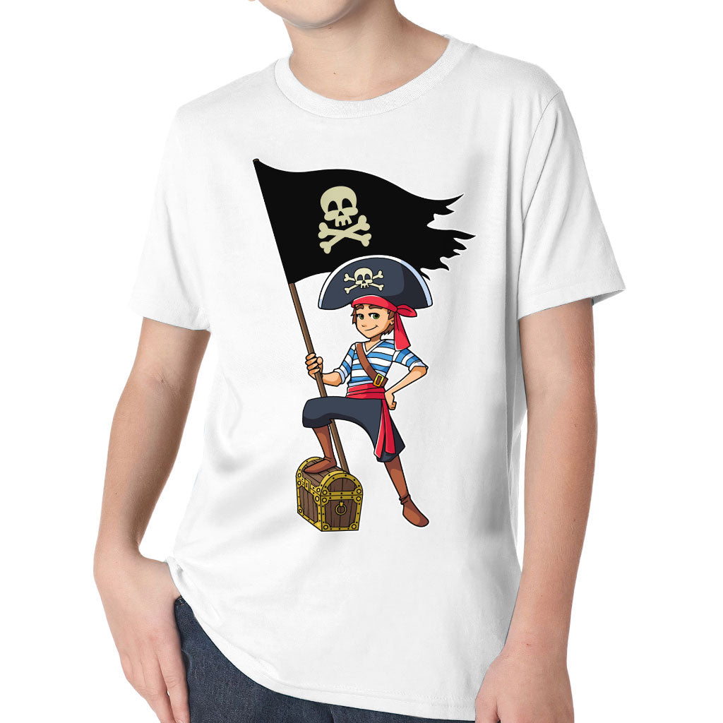 Cool Pirate Kids' Classic Fit T-Shirt - Sea Themed T-Shirt - Cartoon Classic Fit Tee