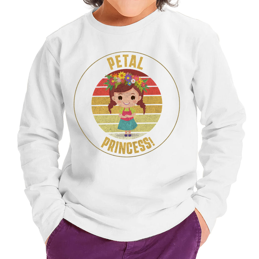 Petal Princess Toddler Long Sleeve T-Shirt - Cute Kids' T-Shirt - Graphic Long Sleeve Tee