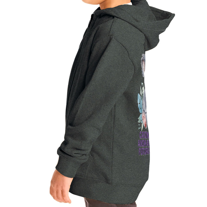 Caring for Animals Toddler Full-Zip Hoodie - Coala Toddler Hoodie - Cute Kids' Hoodie