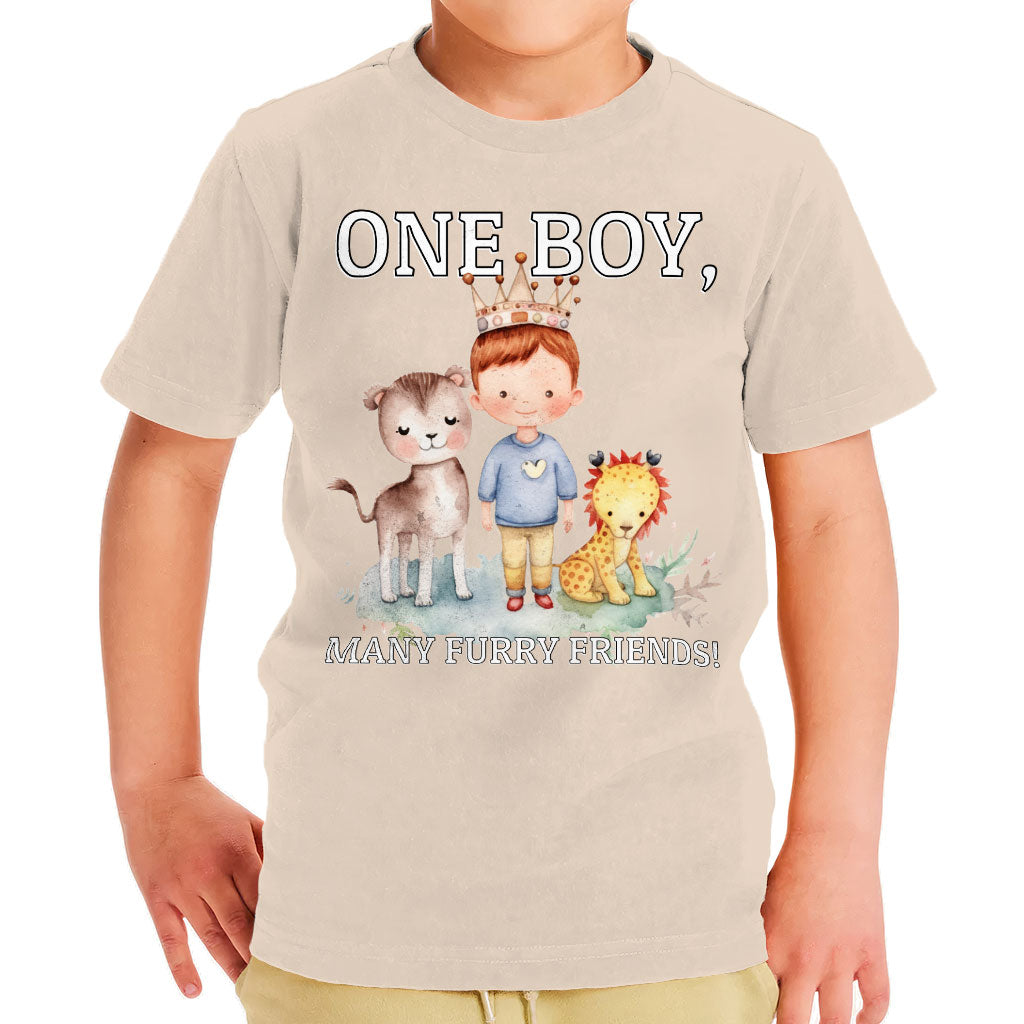 Many Furry Friends Toddler T-Shirt - Animal Lover Kids' T-Shirt - Graphic Tee Shirt for Toddler