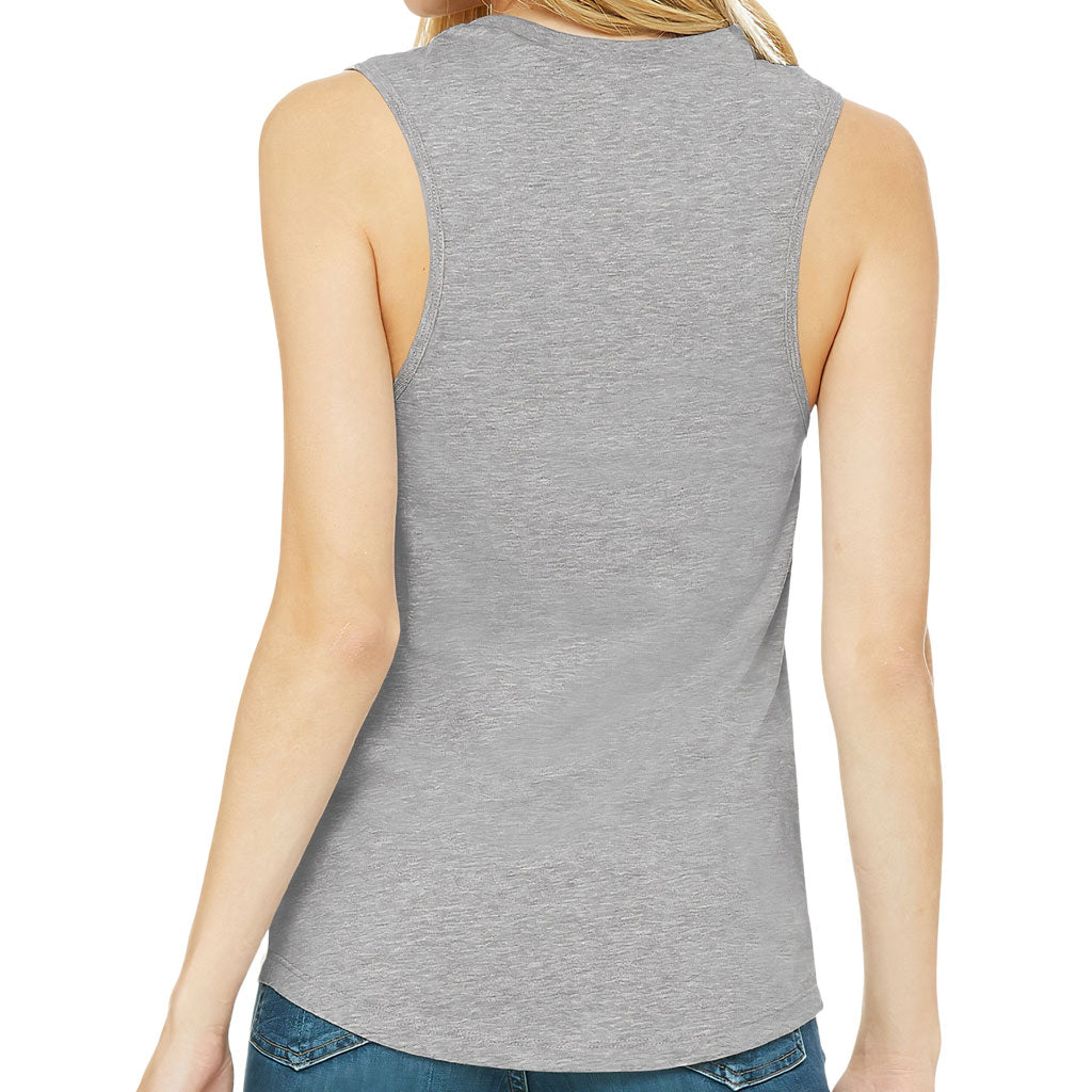 Word Art Women's Muscle Tank - Chess Club Tank Top - Unique Workout Tank