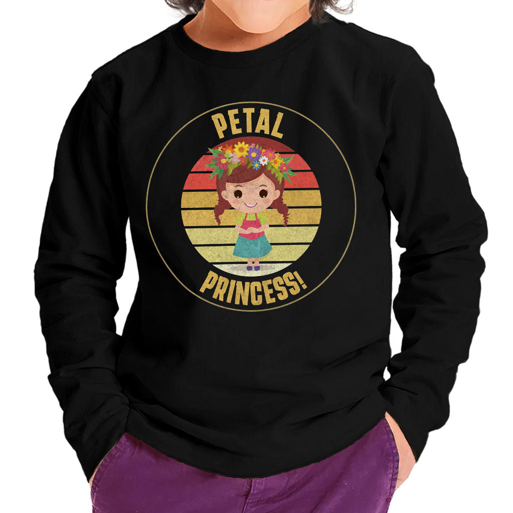 Petal Princess Toddler Long Sleeve T-Shirt - Cute Kids' T-Shirt - Graphic Long Sleeve Tee