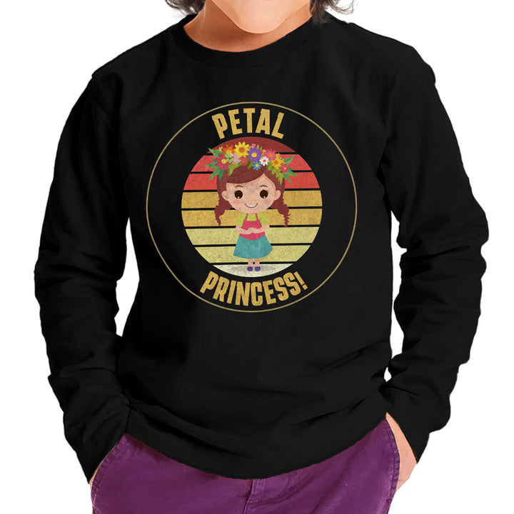 Petal Princess Toddler Long Sleeve T-Shirt - Cute Kids' T-Shirt - Graphic Long Sleeve Tee