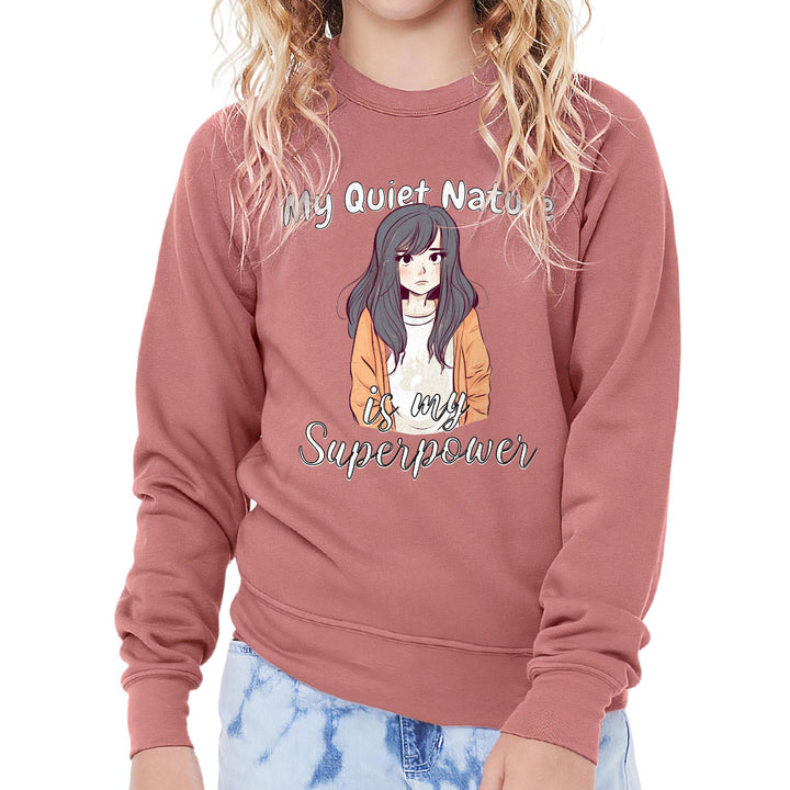My Quiet Nature Kids' Raglan Sweatshirt - Beautiful Sponge Fleece Sweatshirt - Unique Sweatshirt