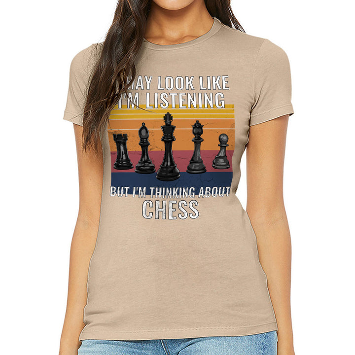 Chess Slim Fit T-Shirt - Bright Women's T-Shirt - Colorful Slim Fit Tee