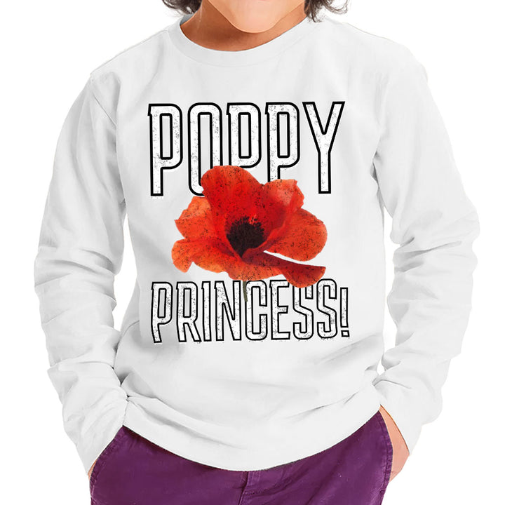 Poppy Princess Toddler Long Sleeve T-Shirt - Cute Kids' T-Shirt - Themed Long Sleeve Tee