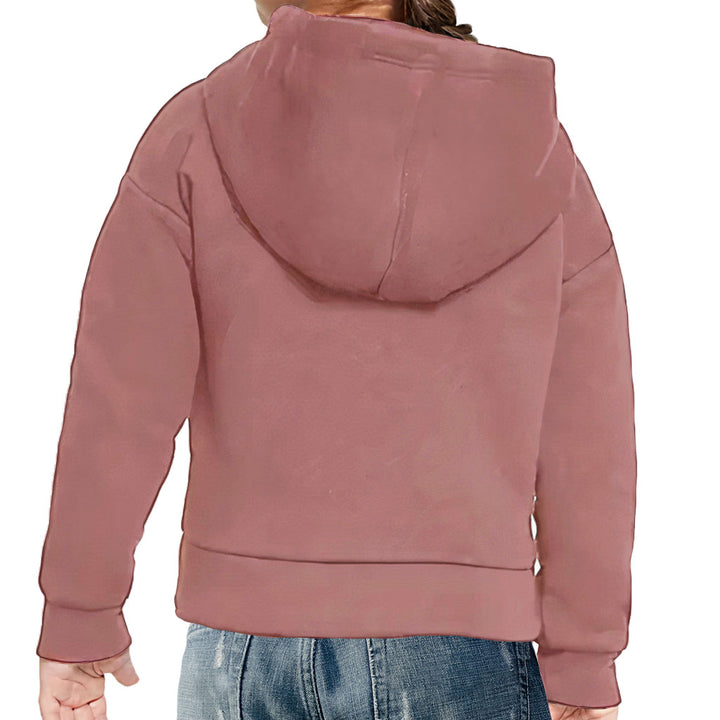 Rosebud Rebel Toddler Pullover Hoodie - Cute Sponge Fleece Hoodie - Flower Themed Hoodie for Kids