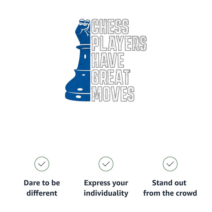 Chess Players Women's V-Neck T-Shirt - Cool Design V-Neck Tee - Word Design T-Shirt