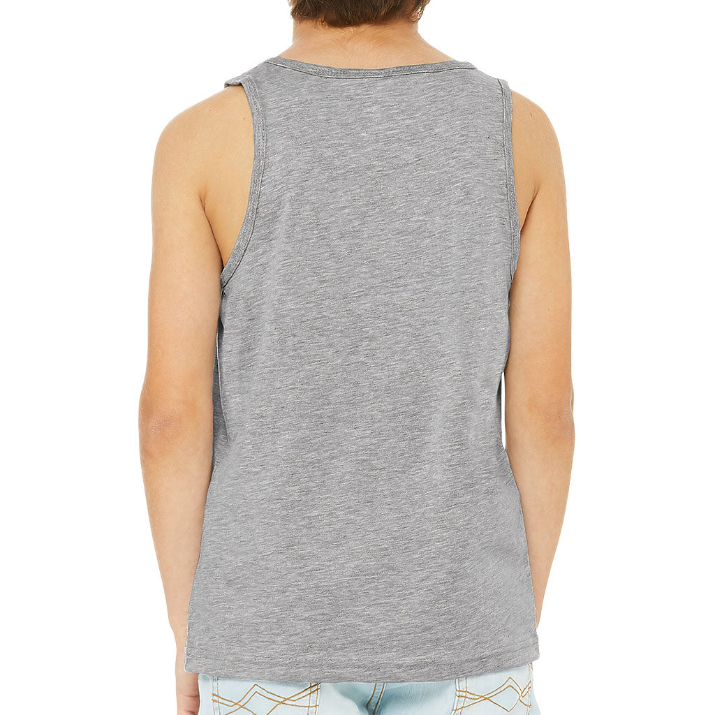 Pirate Island Kids' Jersey Tank - Map Print Sleeveless T-Shirt - Cool Kids' Tank Top