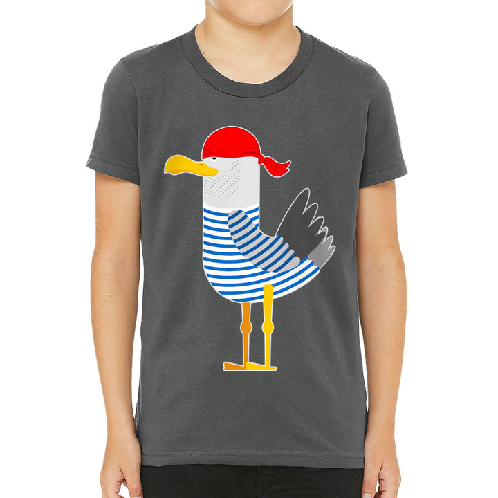 Bird Pirate Kids' T-Shirt - Cool T-Shirt - Printed Tee Shirt for Kids