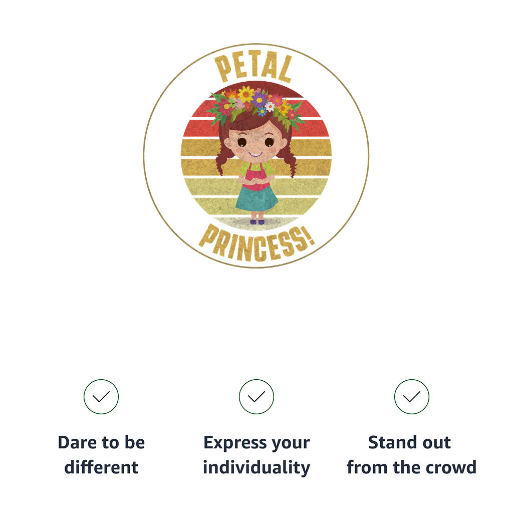 Petal Princess Toddler Long Sleeve T-Shirt - Cute Kids' T-Shirt - Graphic Long Sleeve Tee