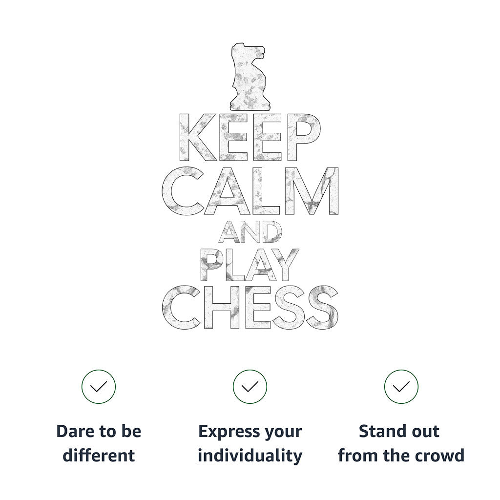 Keep Calm and Play Chess Women's Muscle Tank - Cool Saying Tank Top - Graphic Workout Tank