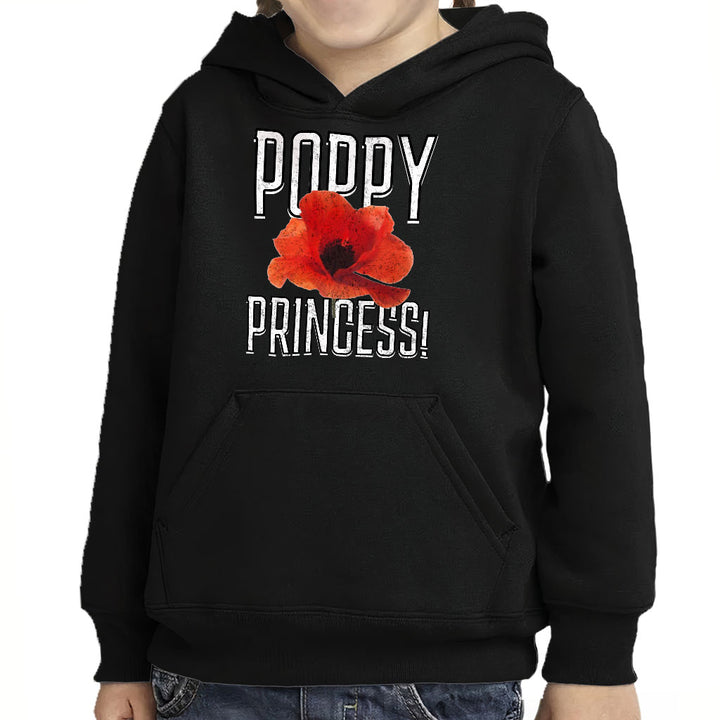 Poppy Princess Toddler Pullover Hoodie - Cute Sponge Fleece Hoodie - Themed Hoodie for Kids