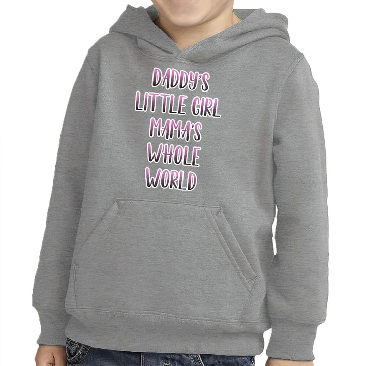 Daddy's Little Girl Toddler Pullover Hoodie - Cute Sponge Fleece Hoodie - Printed Hoodie for Kids
