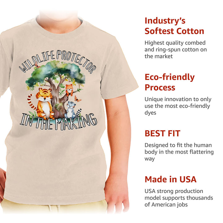 Wildlife Protector Toddler T-Shirt - Animals Kids' T-Shirt - Themed Tee Shirt for Toddler