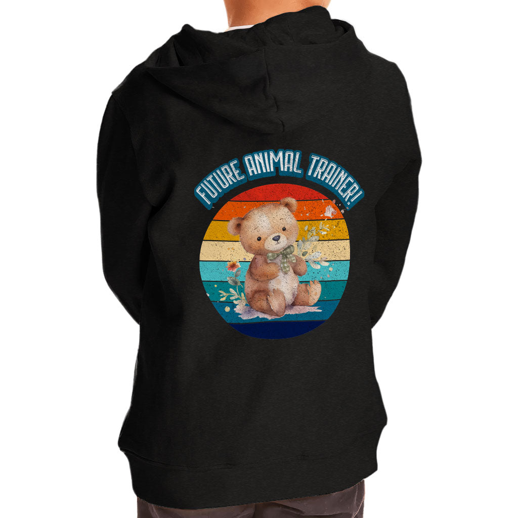 Future Animal Trainer Toddler Full-Zip Hoodie - Teddy Bear Toddler Hoodie - Printed Kids' Hoodie