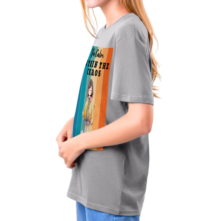 The Calm Within the Chaos Kids' Classic Fit T-Shirt - Flower Girl T-Shirt - Art Classic Fit Tee