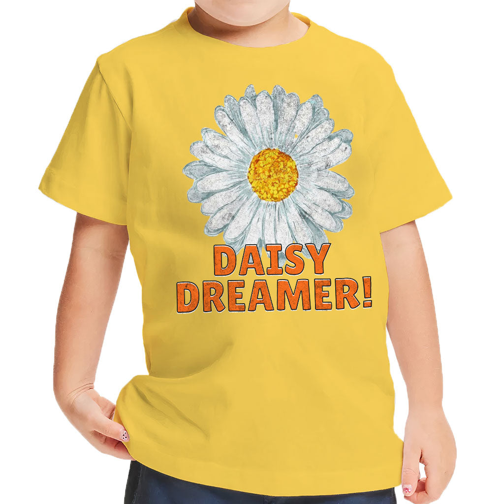 Daisy Dreamer Toddler T-Shirt - Minimalistic Kids' T-Shirt - Printed Tee Shirt for Toddler