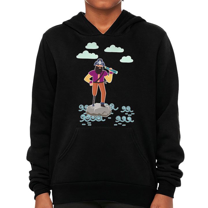 Cute Pirate Kids' Sponge Fleece Hoodie - Flag Kids' Hoodie - Graphic Hoodie for Kids