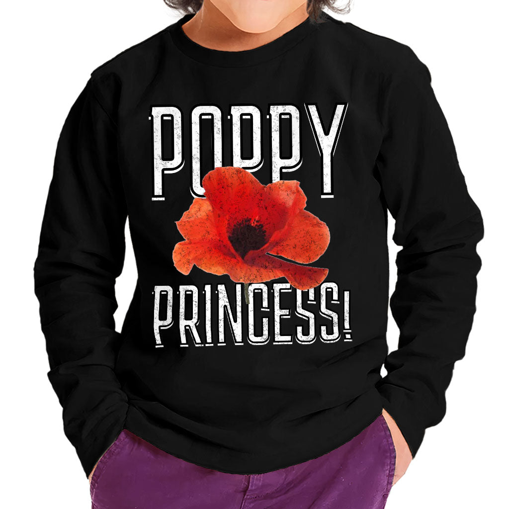 Poppy Princess Toddler Long Sleeve T-Shirt - Cute Kids' T-Shirt - Themed Long Sleeve Tee