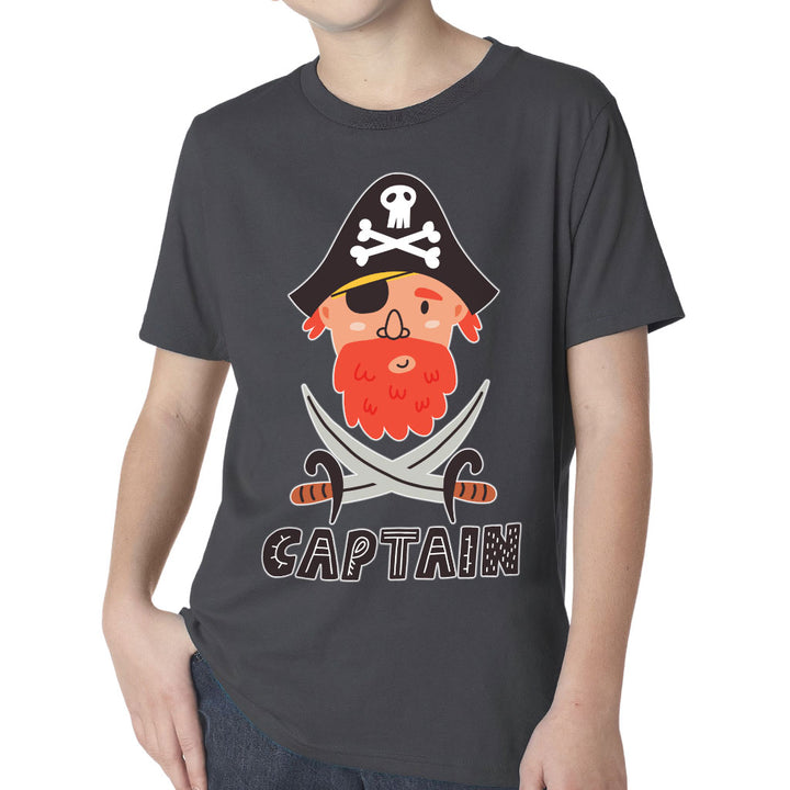 Captain Kids' Classic Fit T-Shirt - Pirate Themed T-Shirt - Cool Classic Fit Tee
