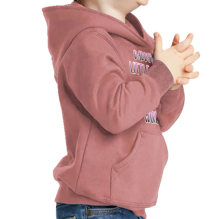 Daddy's Little Girl Toddler Pullover Hoodie - Cute Sponge Fleece Hoodie - Printed Hoodie for Kids