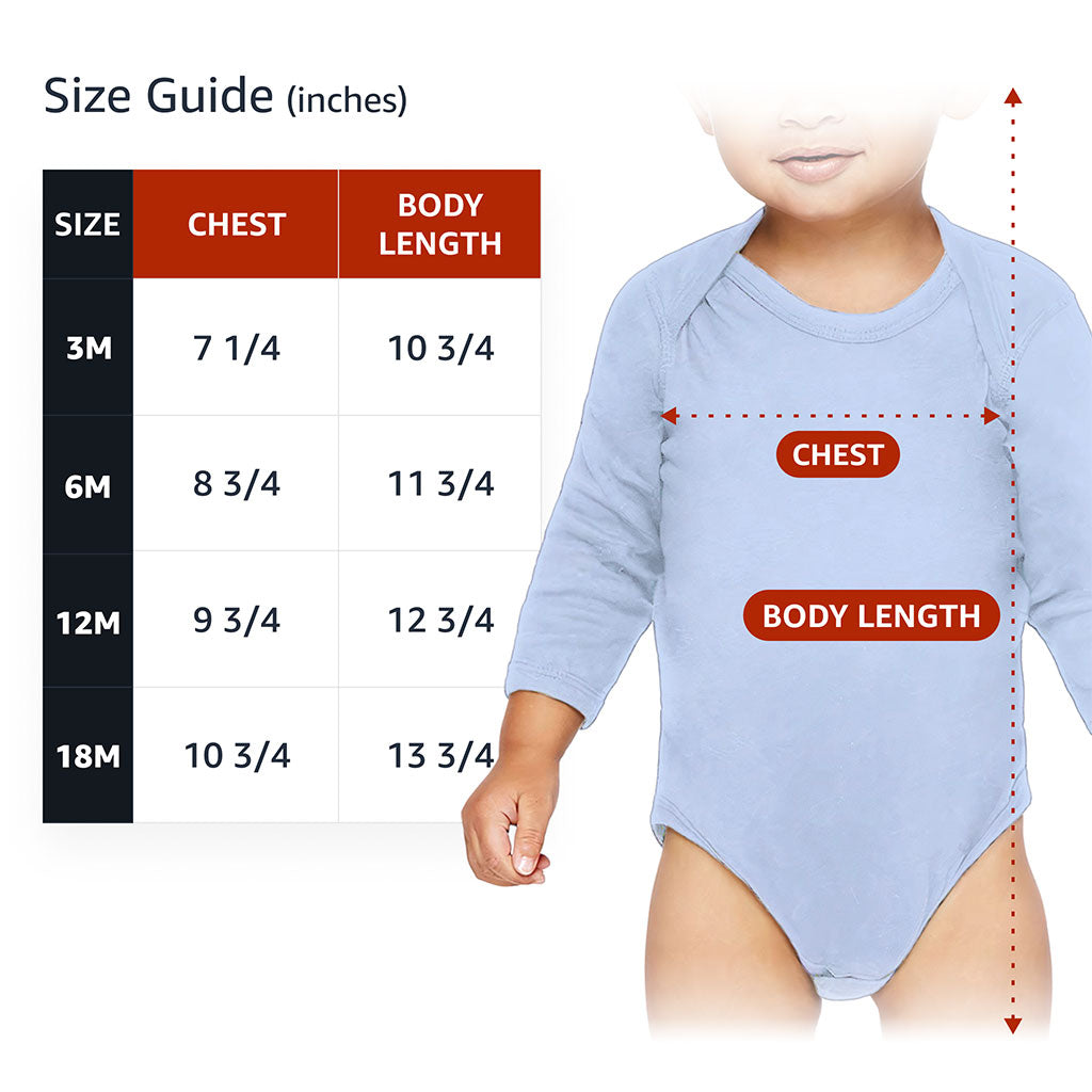 Many Furry Friends Baby Long Sleeve Onesie - Animal Lover Baby Long Sleeve Bodysuit - Graphic Baby One-Piece